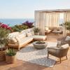 Rugs.com - Outdoor Safari Rug 7' 10 x 11' Ivory Gray Indoor/Outdoor Rug Modern Animal Print for Patios, Decks, and Porches view 1