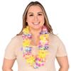 Beistle 3 Piece 40" Polyester Fabric Sunrise Floral Hawaiian Leis for Luau Party Supplies and Tropical Themed Favors Multicolor view 2