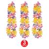 Beistle 3 Piece 40" Polyester Fabric Sunrise Floral Hawaiian Leis for Luau Party Supplies and Tropical Themed Favors Multicolor view 4