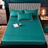 FCLDESHOP Bedding Twin Fitted Sheets,Thicken Quilted Breathable Deep Pocket Fitted Sheet, Boys Girls Bedroom Cartoon Anime Print Mattress Protector Cover,Green 1,100cm*200cm (1pcs) view 1