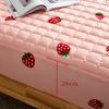 FCLDESHOP Bedding Twin Fitted Sheets,Thicken Quilted Breathable Deep Pocket Fitted Sheet, Boys Girls Bedroom Cartoon Anime Print Mattress Protector Cover,Green 1,100cm*200cm (1pcs) view 4