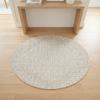 Rugs.com - Outdoor Modern Rug 3 Ft Round Gray Indoor/Outdoor Rug Washable & Stain-Resistant, Perfect for Patios, Decks, and Porches view 3