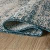 Rugs.com - Outdoor Modern Rug 3 Ft Round Teal Indoor/Outdoor Rug Perfect for Patios, Decks, and Porches view 4