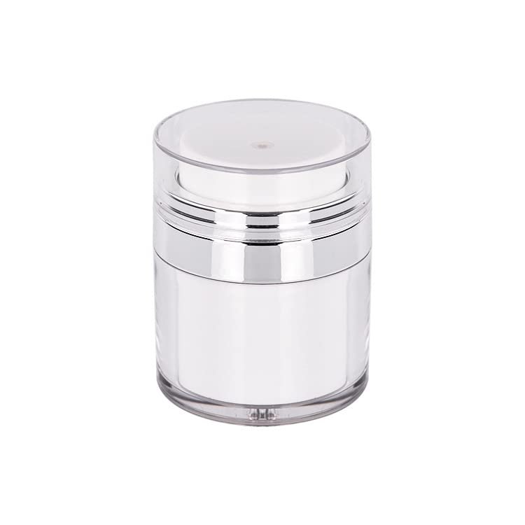 LYYHMAY Premium Cream Jar Vacuum Bottle Dispenser, Airless Pump Jar, Vacuum Moisturizer Jar, Lotion Dispenser with Pump, Travel Containers for Lotions and Creams Leak Proof (1, 15ML)