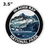 Glacier Bay National Park Patch Embroidered Iron-on/Sew-on Decorative Embroidery Applique Clothing Vest Jacket Premium Stitching Nature Wild Animals Forest Trees Hiking Trail Souvenir Badge Whales view 2