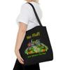 No Fluffs Just Balanced Diet Reusable Tote Bag  Large Mini Black Tote Bag Canvas for Shopping, Delivery, Beach, and Picnics (Medium) view 2