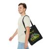 No Fluffs Just Balanced Diet Reusable Tote Bag  Large Mini Black Tote Bag Canvas for Shopping, Delivery, Beach, and Picnics (Medium) view 4