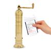 Alexander Home Original Greek Pepper Mill, 9-Inch Brass  European Manual Pepper Grinder, Refillable, with Polishing Cloth view 1