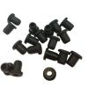 GatherTOOL 10PCS Silicone Rubber Wire Grommet Round Hollow Plugs with Hole 3mm 3.5mm 4mm 4.5mm 5mm Silicon End Caps Rubber O-Rings Gasket (Color : White, Size : A 13mm(0.51 inch)) view 3