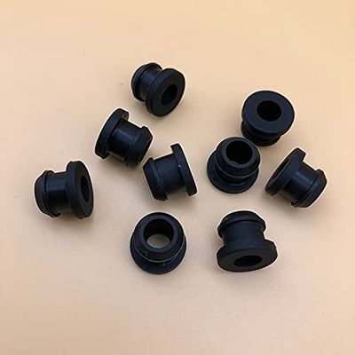 GatherTOOL 10Pcs Rubber Grommet Two Sides High Temperature Gasket T Type Plug with Hole 0.45/0.48 //0.5/0.55inch Silicona Ring Grommet 11mm /12mm /13mm (Color : Black Color, Size : A 8mm(0.31 inch))