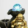 Indoor Tabletop Waterfall Fountain Buddha Tabletop Waterfall Fountain Fengshui Ball Office Decoration - Waterfall with Circular Water Flow Suitable for Office Bedroom Decoration Meditation Fountain view 3