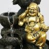 Indoor Tabletop Waterfall Fountain Buddha Tabletop Waterfall Fountain Fengshui Ball Office Decoration - Waterfall with Circular Water Flow Suitable for Office Bedroom Decoration Meditation Fountain view 4