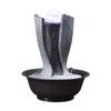 Indoor Tabletop Waterfall Fountain 11" Height Indoor Fountain Feng Shui Zen Dcor Relaxation Desktop and Tabletop Fountain with LED Crystal Ball for Bedroom Living Room Home Office Meditation Fountain view 1