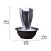 Indoor Tabletop Waterfall Fountain 11" Height Indoor Fountain Feng Shui Zen Dcor Relaxation Desktop and Tabletop Fountain with LED Crystal Ball for Bedroom Living Room Home Office Meditation Fountain view 2