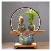 Indoor Tabletop Waterfall Fountain New Chinese Lucky Living Room Home Furnishing Accessories Office Desktop Objects Water Fountain Store Opening Housewarming Gifts Meditation Fountain ( Color : H ) view 1