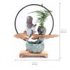 Indoor Tabletop Waterfall Fountain New Chinese Lucky Living Room Home Furnishing Accessories Office Desktop Objects Water Fountain Store Opening Housewarming Gifts Meditation Fountain ( Color : H ) view 2