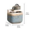 HIHELO Indoor Tabletop Waterfall Fountain Tabletop Fountain Office Desk Decoration Fountain Indoor Small Ceramic Desktop Fountain Bedroom Living Room Humidifier Table Fountain Meditation Fountain view 2