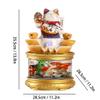 HIHELO Indoor Tabletop Waterfall Fountain Tabletop Fountain Modern Creative Water Glass Fish Tank Office Desk Lucky Cat Decorative Ornaments Interior Decoration Desktop Fountain Meditation Fountain view 2