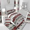 Erosebridal Cowboys Gifts for Women, Western Boho Bedding Set Full Ethnic Tribal Arrow Aztec Comforter Cover African Tribe Horse Duvet Cover Retro Geometric Exotic Western Animals Farmhouse Decor view 4