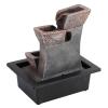 HIHELO Indoor Tabletop Waterfall Fountain Desktop Fountain Office Desk Lucky Fountains Resin Water Table Fountain with Led Indoor Waterfall Tabletop Fountains Meditation Fountain view 4