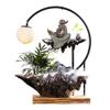 Indoor Tabletop Waterfall Fountain Tabletop Fountain New Chinese Desktop Water Waterfall Fountain Interior Decoration Atomized Table Fountain Office Desk Lucky Water Fountains Meditation Fountain view 1