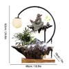 Indoor Tabletop Waterfall Fountain Tabletop Fountain New Chinese Desktop Water Waterfall Fountain Interior Decoration Atomized Table Fountain Office Desk Lucky Water Fountains Meditation Fountain view 2