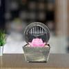 HIHELO Indoor Tabletop Waterfall Fountain Desktop Fountain Office Desk Small Water Fountain Indoor Meditation Ancient Zen Tabletop Waterfall Fountains Meditation Fountain view 4