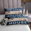 3 Piece Rustic Farmhouse Quilt Bedding Set Women Aldult Lightweight Bedding Lake House Bedspread Set Lake Life Bedspread Coverlet Soft Microfiber Home Quilt Set for King Bed All Season view 4