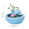 HIHELO Indoor Tabletop Waterfall Fountain Indoor Water Fountain with Turn Beads Waterfall Tabletop Fountain Soothing Sound for Office and Home Dcor Meditation Fountain view 2