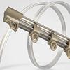 Room Divider Ceiling Track System Shower Curtain Flexible Curtain Rod Track, Ceiling / Wall Mount Curtain Rail System, Cuttable Bathroom Curtain Rails - 100cm to 800cm Long, Easy to Install ( Color : view 1