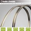 Room Divider Ceiling Track System Shower Curtain Flexible Curtain Rod Track, Ceiling / Wall Mount Curtain Rail System, Cuttable Bathroom Curtain Rails - 100cm to 800cm Long, Easy to Install ( Color : view 3