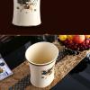CANMNT Trash Can Ceramic Trash Can Household Large Retro Coverless Trash Can Living Room Bedroom Kitchen Toilet Available Trash Can Wastebasket view 3