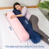 1 MIDDLE ONE Body Pillow, Bolster Pillow with Removable Velour Cover, Long Round Roll Cylinder Pillow for Bed, 35" x 7.87", Pink view 2