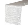 14 x 108 inch Large Payette Sequin Table Runners (White) view 1