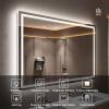 ISTRIPMF 55 x 36 Inch LED Bathroom Mirror with Lights, Backlit and Front Lighted Bathroom Mirrors for Wall, Anti-Fog Dimmable Memory Shatterproof LED Vanity Mirror for Bathroom view 2