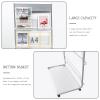 TONGMO Floor-Standing Magazine Rack 4-Layer with Wheels, Brochure Display Stand, High-hardness metal for Exhibitions, Office, and Any Organization Requiring Information Display (Silver) view 4