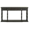 Quarte Versatile Rustic Console Table with 4 Front Facing Storage Drawers and 1 Bottom Shelf,Suitable for Hallway Living Room Bedroom Use (Antique Black@t) view 4