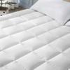 Pure Eco Mattress Topper Twin Size,Deep Pockets (8-22" Depth) Fits, 500TC Cotton Pad Cover, 1000 GSM Mattress Pads, Extra Thick Cooling Twin Size Bed Mattress Topper 39"x75" Inches White view 3
