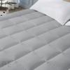 Pure Eco Mattress Topper Queen Size,Deep Pockets (8-22" Depth) Fits, 500TC Cotton Pad Cover, 1000 GSM Mattress Pads, Extra Thick Cooling Queen Size Bed Mattress Topper 60"x80" Inches Silver view 3