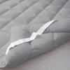 Pure Eco Mattress Topper Queen Size,Deep Pockets (8-22" Depth) Fits, 500TC Cotton Pad Cover, 1000 GSM Mattress Pads, Extra Thick Cooling Queen Size Bed Mattress Topper 60"x80" Inches Silver view 4