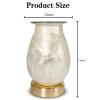Candle Warmer Lamp 3D Glass Shade Melting Wax Lamp Fashion Soft Light Candle Lamp for Office Bedroom Decor Romantic Gift view 2