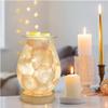 Candle Warmer Lamp 3D Glass Shade Melting Wax Lamp Fashion Soft Light Candle Lamp for Office Bedroom Decor Romantic Gift view 3