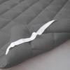 Pure Eco Mattress Topper Short Queen Size,Deep Pockets (8-22" Depth) Fits, 500TC Cotton Pad Cover, 1000 GSM Mattress Pads, Short Queen Size Bed Mattress Topper 60"x75" Inches Dark Grey view 4
