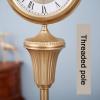 JTYX Vintage Creative Standing Clock with with Large Numerals, Silent Non-Ticking Quartz Clock Vertical Grandfather Clocks - Large Villa Floor Clock view 4
