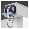 LZMZMQ Aluminum Alloy Curtain Track System - 8 Pulleys Per Meter, Not Bendable Sliding Curtain Rod for Bedroom/Gazebo/Office Room Divider, Ceiling Mount (Color : White, Size : 9ft/2.7m/108in) view 1