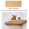Corner Floating Shelves Fan-Shaped Oak Corner Wall Shelf, Home Office Wall Decoration Rack, Flower Rack, Bookshelf, Display Rack (Size : 22x22x1.7cm) view 4