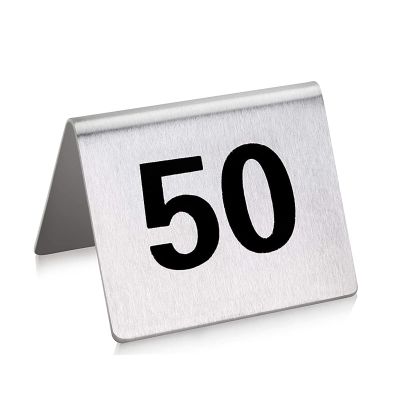 WORDFUN Table Numbers for Weddings Receptions Digital Restaurant Card, Double-Side Black Numbers Metal Number TagsBest for Banquets, Cafs, Restaurants2x1.6x1.4inch