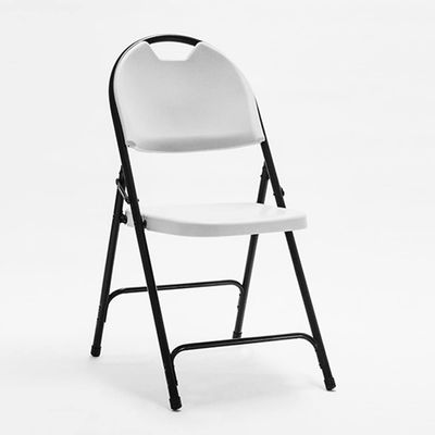 4 Pcs, 11 Pcs, Training Folding Chairs, Camping Chair, Outdoor Portable Foldable Chair, Steel Tube Bracket, for Home, Restaurant, Student and Office (Color : White, Size : 4 pcs)