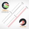 6Pack Replacement Straws for Stanley 40oz 30oz 20oz 14oz Tumbler, Airboat Reusable Plastic and Flexible Silicone Straws with Clean Brush Compatible with Stanley Cup (2*Clear Plastic+4*Color Silicone) view 4