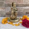 Aakrati Saraswati Adorning a Swan. Goddess Beautiful Brass Statue. Best for Home Decor, Pooja Temple, Office Decor & Gifting. view 3